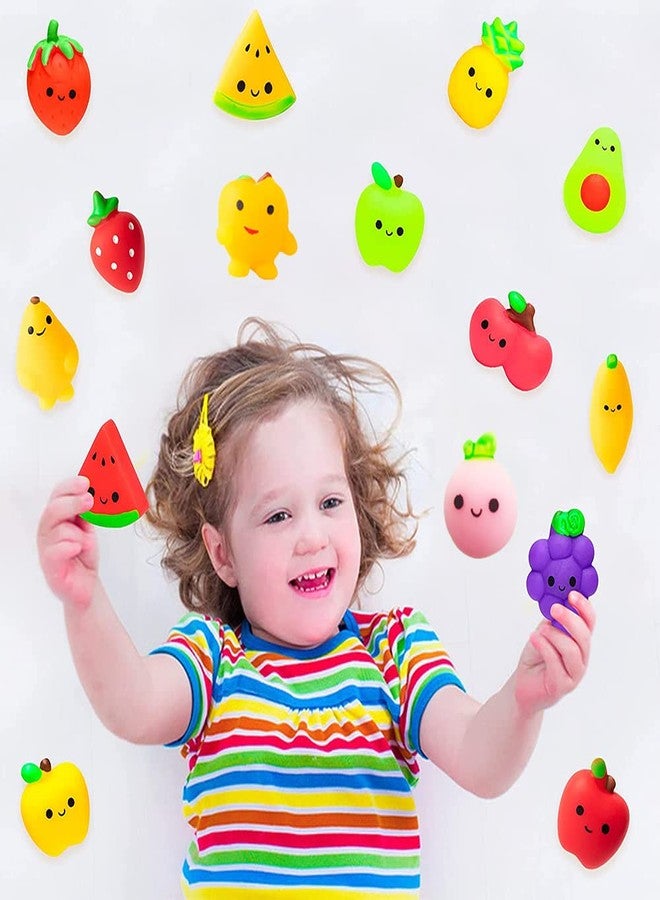 HSMQ 32pcs Mochi Squishy Toys Set for Kids, Mini Squishies Kawaii Fruit Squeeze Toys Pack Cute Stress Relief Anxiety Toys for Boys Girls - Image 4